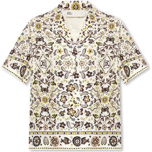 Tory Burch, Blouses & Shirts, Dames, Veelkleurig, S, Zijden shirt