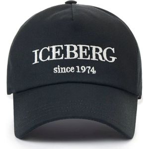 Iceberg, Accessoires, Heren, Zwart, ONE Size, Katoen, Hats