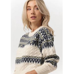 Scotch & Soda, Truien, Dames, Veelkleurig, L, Fair Isle Gebreide Kabeltrui