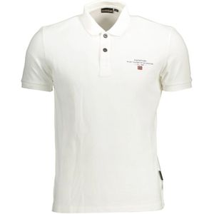 Napapijri, Tops, Heren, Wit, 2Xl, Witte Polo Shirt Korte Mouwen Heren