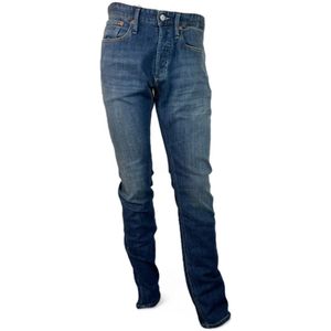 Denham, Jeans, Heren, Blauw, W33 L34, Katoen, Ridge AWD Straight Fit Jeans