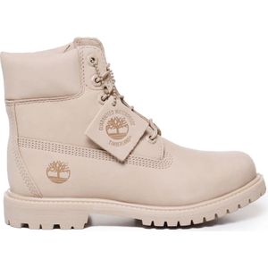 Timberland, Schoenen, Dames, Beige, 38 EU, Enkellaarzen met gewatteerde rand