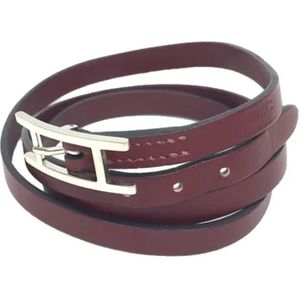 Hermès Vintage, Pre-owned Leather bracelets Rood, Dames, Maat:ONE Size