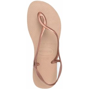 Havaianas, Schoenen, Dames, Roze, 37 EU, Rose Gold Luna Teenslippers