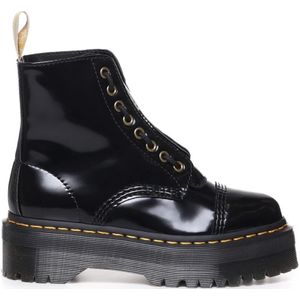 Dr. Martens, Schoenen, Dames, Zwart, 36 EU, Vegan Ronde Zwarte Laarzen