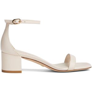 Stuart Weitzman, Simplecurve 50 Sandal Beige, Dames, Maat:40 1/2 EU