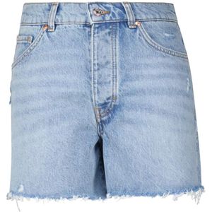 Hugo Boss, Korte broeken, Dames, Blauw, W28, Denim, Denim Shorts