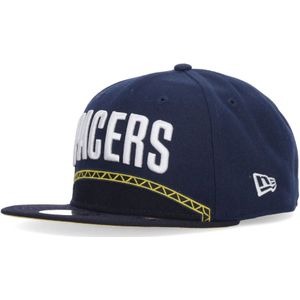 New Era, Accessoires, unisex, Blauw, ONE Size, Polyester, Indiana Pacers Platte Klep Pet