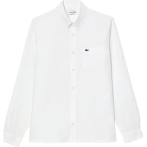 Lacoste, Overhemden, Heren, Wit, M, Witte Overhemden voor Heren