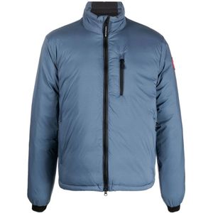 Canada Goose, Sport, Heren, Blauw, XL, Blauwe Opvouwbare Donsjas