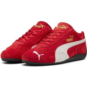 Puma, Schoenen, Heren, Rood, 38 1/2 EU, Leer, Rood Wit Speedcat OG Sneakers