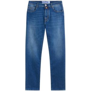 Jacob Cohën, Jeans, Heren, Blauw, W34, Denim, Straight Jeans