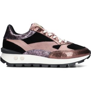 Floris van Bommel, Schoenen, Dames, Veelkleurig, 41 1/2 EU, Suède, Roze Blok Sneakers