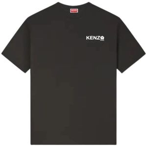 Kenzo, Tops, Heren, Zwart, M, Katoen, Casual Katoenen T-shirt
