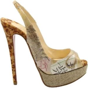 Christian Louboutin Pre-owned, Tweedehands Pumps Geel, Dames, Maat:36 EU