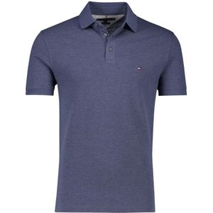 Tommy Hilfiger, Tops, Heren, Paars, 2Xl, Katoen, Paarse Slim Fit Polo Shirt