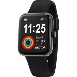Sector No Limits, Accessoires, Heren, Zwart, ONE Size, S-03 Smart Digitaal Horloge Zwart