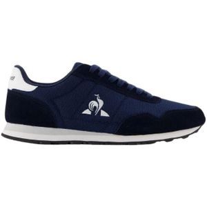 le coq sportif, Schoenen, Heren, Blauw, 41 EU, Suède, Blauwe Casual Suède Sneakers voor Heren