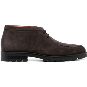 Santoni, Schoenen, Heren, Bruin, 44 EU, Suède, Suede Desert Boots