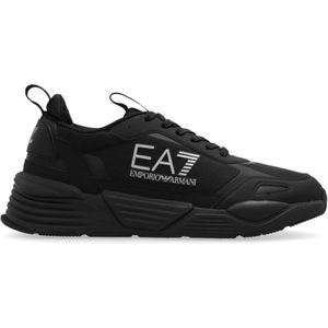 Emporio Armani Ea7, Schoenen, Heren, Zwart, 42 1/2 EU, Sportschoenen met veters