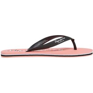 Pepe Jeans, Schoenen, Dames, Roze, 39 EU, Bay Beach Flip flops