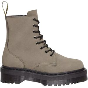 Dr. Martens, Jadon - Nickel Grey Klassieke Nubucklaarzen Grijs, Dames, Maat:40 EU