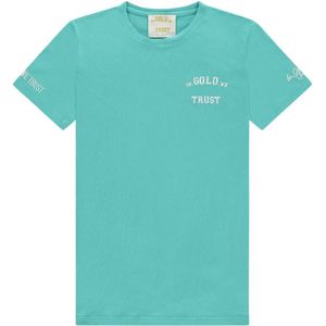 In Gold We Trust, Tops, Heren, Groen, M, Turquoise Pusha T-shirt