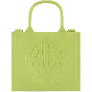 Armani Exchange, Tassen, Dames, Groen, ONE Size, Milky Bag - Groene Synthetische Handtas
