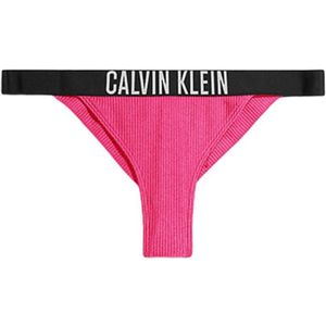 Calvin Klein Jeans, Badkleding, Dames, Roze, S, Nylon, Roze Print Badkleding voor Dames