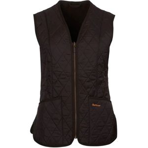 Barbour, Jassen, Dames, Bruin, XL, Geüpdate Betty Gilet met Fleece Voering