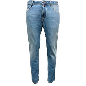 Jacob Cohën, Jeans, Heren, Blauw, W30, Katoen, Vintage Light Washed Skinny Jeans