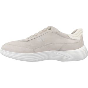 Geox, Schoenen, Heren, Beige, 43 EU, Stijlvolle Fluctis Herensneakers