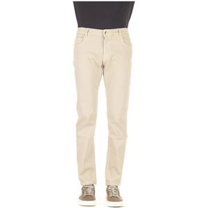 Eleventy, Jeans, Heren, Beige, W33, Stretch Slim Fit Jeans