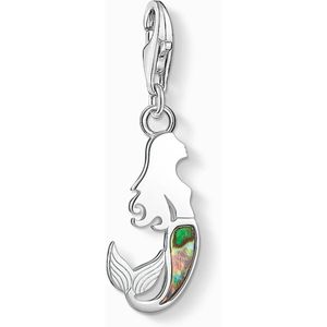 Thomas Sabo, Zeemeermin Abalone Parel Bedel Hanger Grijs, Dames, Maat:ONE Size