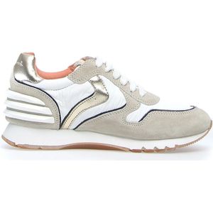 Voile Blanche, Schoenen, Dames, Wit, 37 EU, Witte Casual Textiel Sneakers met 2cm Rubberen Zool