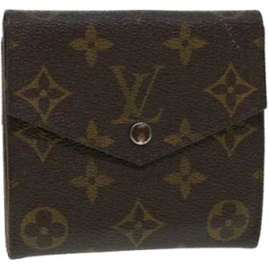 Louis Vuitton Vintage, Pre-owned Canvas wallets Bruin, Dames, Maat:ONE Size