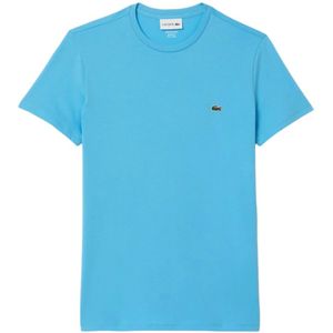 Lacoste, Tops, Heren, Blauw, M, Heldere Blauwe T-shirts en Polos