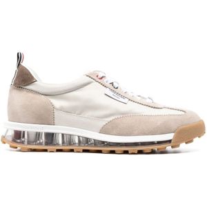 Thom Browne, Schoenen, Dames, Beige, 36 1/2 EU, Beige Tech Runner Low-Top Sneakers