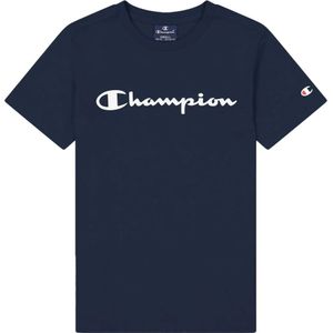 Champion, Tops, Heren, Blauw, S, Katoen, Kampioen Crewneck T-Shirt