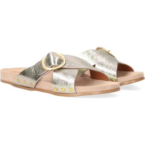 Notre-v, Schoenen, Dames, Geel, 36 EU, Suède, Dames Slippers 10318