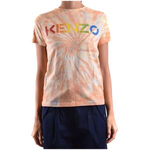 Kenzo, Tops, Dames, Veelkleurig, S, Katoen, Multicolor korte mouwen T-shirt