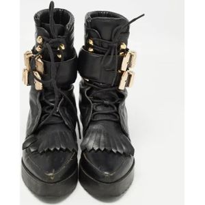 Alexander Wang Pre-owned, Pre-owned, Dames, Zwart, 37 EU, Leer, Pre-owned Leather boots