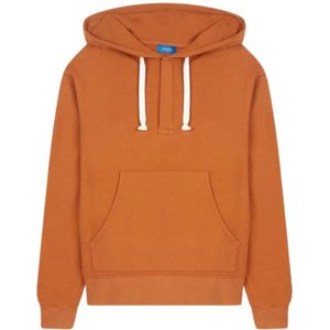 Apnee, Biologische katoenen hoodie met rits Oranje, Heren, Maat:M