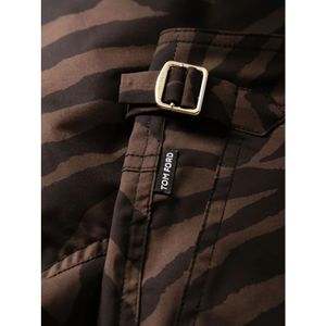 Tom Ford, Badkleding, Heren, Bruin, S, Bedrukte Khaki Zwarte Zwembroek