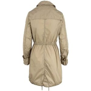 Moncler Pre-owned, Pre-owned, Dames, Beige, M, Nylon, Pre-owned Nylon tops