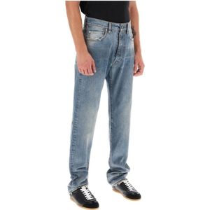 Maison Margiela, Jeans, Heren, Blauw, W33, Katoen, Straight Jeans