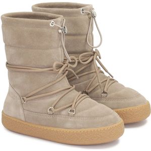 Kazar, Schoenen, Dames, Beige, 35 EU, Leer, Geïsoleerde sneeuwlaarzen in taupe kleur