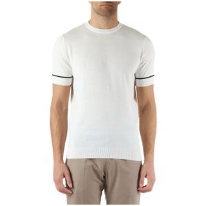 Antony Morato, Tops, Heren, Wit, 2Xl, Katoen, Regular Fit Gekamd Katoenen T-shirt