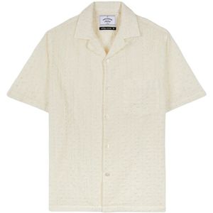 Portuguese Flannel, Overhemden, Heren, Wit, XL, Katoen, Korte mouw overhemd gemaakt in Portugal