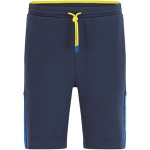Hugo Boss, Casual Sportieve Jersey Shorts Blauw, Heren, Maat:S